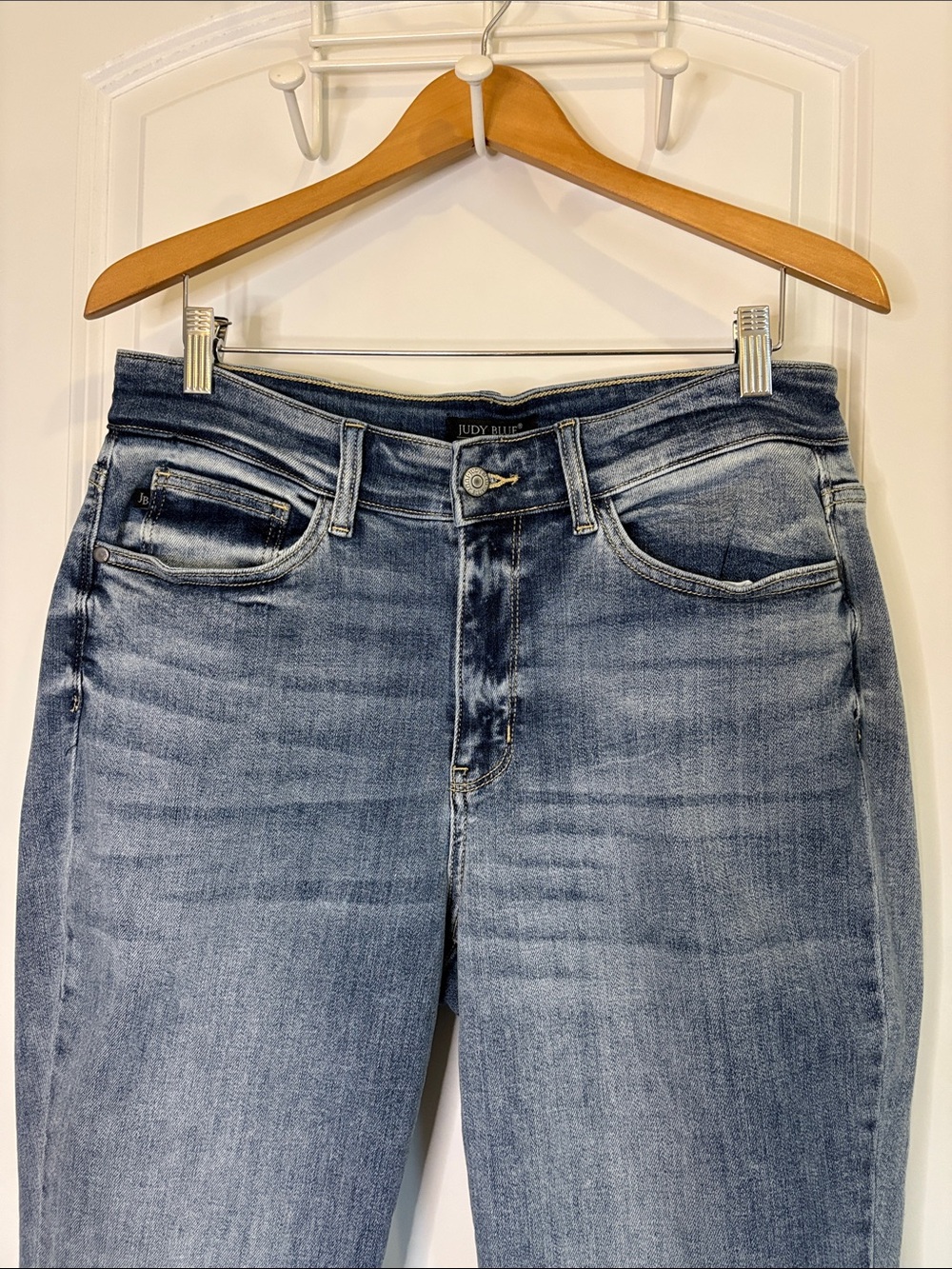 Judy Blue Mid Rise Boot Cut Jeans Medium Wash Style JB82337LT-PL Size 14W - Picture 5 of 12